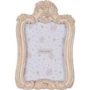 Clayre & Eef Fotolijst 10x15 cm Beige Kunststof