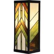 Lumilamp Wandlamp Tiffany 14x16x40 cm Beige Glas