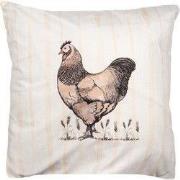 Clayre & Eef Kussenhoes 45x45 cm Beige Polyester Kip