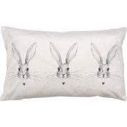 Clayre & Eef Kussenhoes 30x50 cm Beige Polyester Konijn