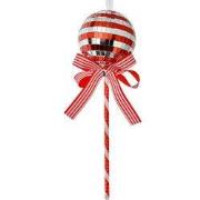 Clayre & Eef Kersthanger Lolly Ø 9x25 cm Rood Kunststof