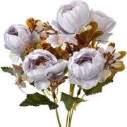 Clayre & Eef Kunstbloem 34 cm Blauw Kunststof