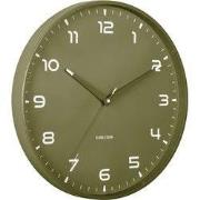 Wandklok Orgullo - Legergroen - Ø40cm