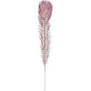 Clayre & Eef Decoratie Veer 7x42 cm Roze Kunststof