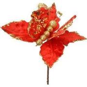 Clayre & Eef Decoratie Tak 20x4x25 cm Rood Synthetisch