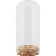 Clayre & Eef Glazen Stolp Ø 5x10 cm Transparant Glas