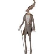 Clayre & Eef Decoratie Beeld Hert 27x15x84 cm Bruin Metaal