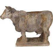 Clayre & Eef Bloempot Koe 36x15x28 cm Grijs Keramisch materiaal