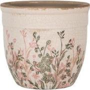 Clayre & Eef Bloempot Ø 13x11 cm Beige Keramiek