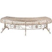 Clayre & Eef Tuinbank 157x55x48 cm Beige Metaal