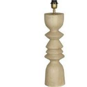 PTMD Tafellamp Elaine - 14x14x50 cm - Hout - Naturel