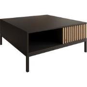 Meubella - Salontafel Marbella - Zwart - 80 cm