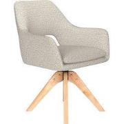 Housecraft Living Mos Eetkamerstoel Draaibaar Hout Off-White