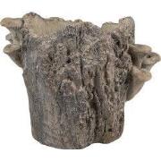 Clayre & Eef Bloempot 20x18x18 cm Bruin Steen