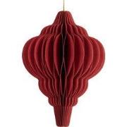 Clayre & Eef Kersthanger Ø 9x12 cm Rood Papier