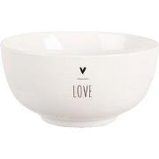 Clayre & Eef Soepkom 500 ml Wit Porselein Hart