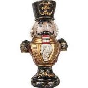 Clayre & Eef Kerstdecoratie Beeld Notenkraker 9x6x15 cm Rood Kunststof