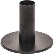 Candleholder - Basic - Metal - Black - 8x8x6,5cm