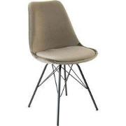 Kick kuipstoel Velvet - Taupe