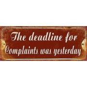 Clayre & Eef Tekstbord 50x20 cm Rood Wit IJzer