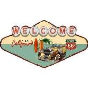 Clayre & Eef Wanddecoratie 49x27 cm Groen Rood IJzer