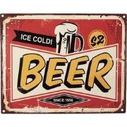 Clayre & Eef Tekstbord 25x20 cm Rood Geel IJzer