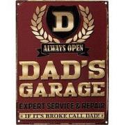 Clayre & Eef Tekstbord 25x33 cm Rood IJzer