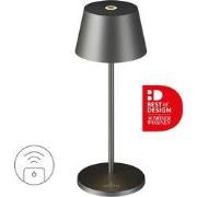 Sompex | Seoul Micro RC| Grafiet geborsteld | oplaadbare tafellamp |
