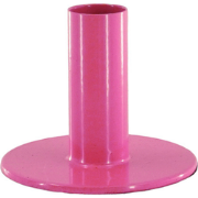 Candleholder - Basic - Metal - Pink - 8x8x6,5cm