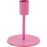 Candleholder - Basic - Metal - Neon Pink - 8x8x10cm