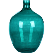 ROTI - Decoratieve vaas - Turquoise - 39 cm - Glas