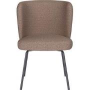 Eetkamerstoel Taupe Stof - Zithoogte 45cm - Stan