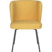 Eetkamerstoel Geel Stof - Zithoogte 45cm - Stan
