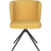 Eetkamerstoel Stan Oker Metalen Swivel - Giga Meubel