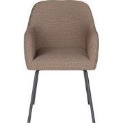 Eetkamerstoel Taupe Stof - Zithoogte 45cm - Otis