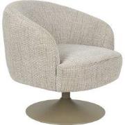 Fauteuil Beige Stof - Draaibaar - 75x75x73cm - Renate