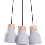 BAHT - Hanglamp - Lichtgrijs - Beton