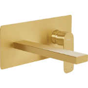 DICHATO - Wandgemonteerde mengkraan - Goud - Messing