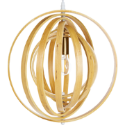 MURRELL - Hanglamp - Lichtbruin - Populierenhout