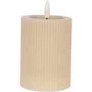 Clayre & Eef LED Kaars 8x13 cm Beige Wax