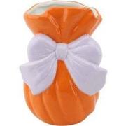 Vase - Bow - Dolomite - Orange/Lilac - 11x10x16cm