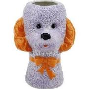 Vase -Flower Vase Dog - Lilac/ Orange -  15,5x12,5x21cm