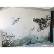 Drakendrift - Kinderbehang - 292,2 cm x 280 cm - Walloha