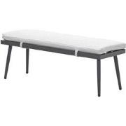 Sportbank voor Barcelona - carbon black - valley sand