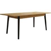 Meubella - Eetkamertafel Monor - Eiken - 200 cm - Uitschuifbaar