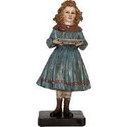 Clayre & Eef Decoratie Beeld Vrouw 15x14x31 cm Beige Kunststof