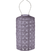 LUMIZ Solar Lampion Mandela Cylinder - 18 cm - Lichtpaars