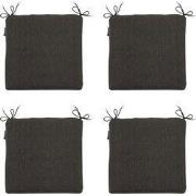 Madison -  Zitkussen Dark grey canvas eco+ - Ca. 40x40 cm - Set van 4