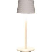 Portable lamp 22,5x8,5 cm mat wit