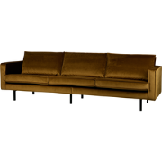 WOOOD Rodeo Bank 3-Zits - Velvet - Honing Geel - 85x277x86